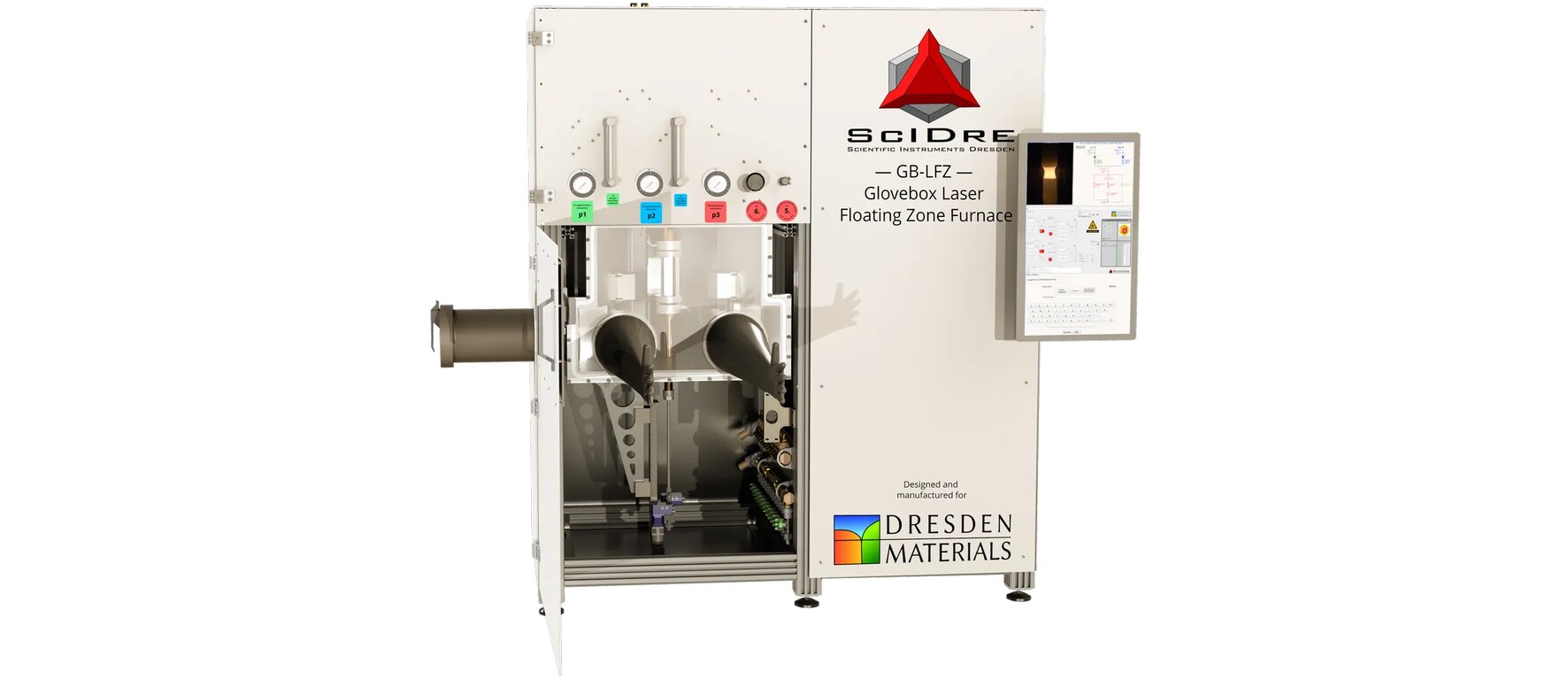 Glovebox-Integrated Laser Floating Zone Furnace GB-LFZ